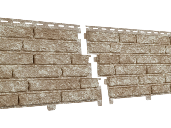 Фасадная панель Ю-пласт Стоун Хаус Кварцит Светло-бежевый купить в Кашире