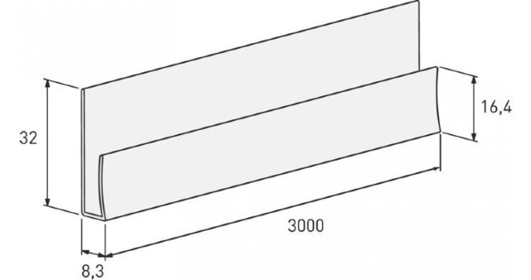 Стартовая планка для отделочных панелей Vox купить в Кашире