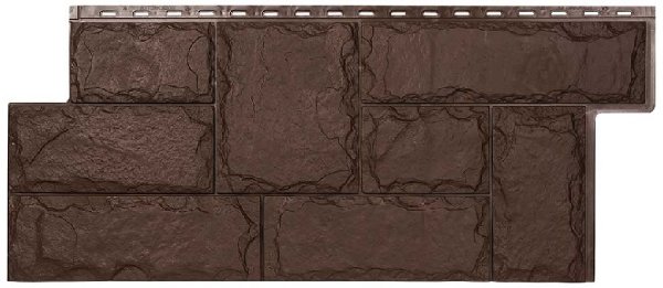 Фасадная панель T-Сайдинг-МАРСЕЛЬ ЭКО-1 Браун купить в Кашире