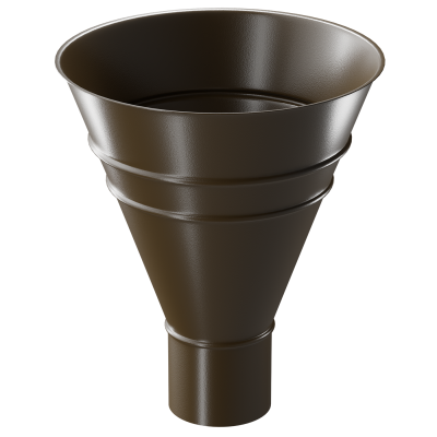 Воронка водосборная Döcke STAL PREMIUM, Каштан