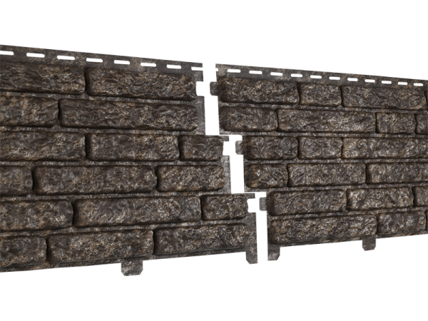 Фасадная панель Ю-пласт Стоун Хаус Кварцит Коричневый купить в Кашире