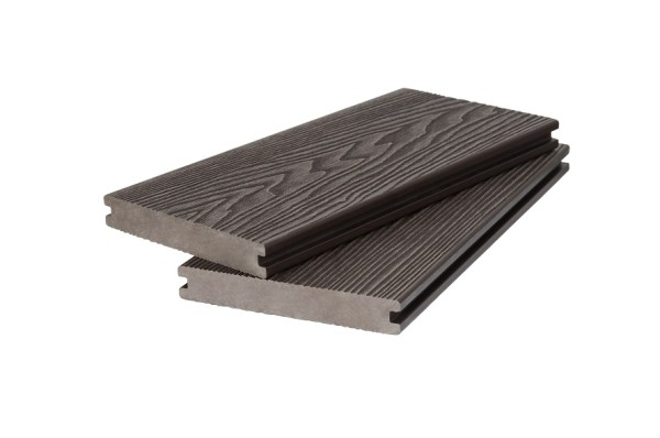 Доска террасная 3D фактура дерева POLIVAN GROUP двухсторонняя полнотелая SINGARAJA тёмно-коричневый купить в Кашире