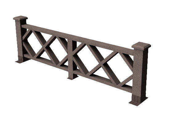 Ограждения декоративное ДПК GRINDERDECO Миллениум венге купить в Кашире