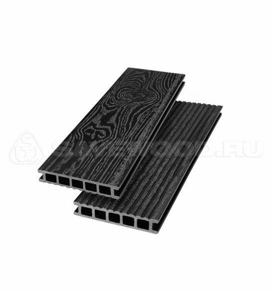 Террасная доска из ДПК SW Ornus тангенциальный распил черный купить в Кашире