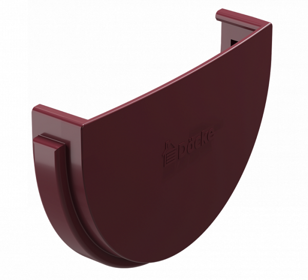 Заглушка желоба ПВХ Docke STANDART красный купить в Кашире