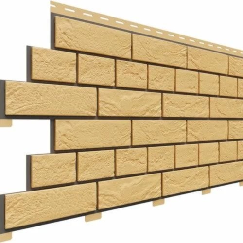 Фасадная панель Доломит Кирпич Славянка Желтый купить в Кашире