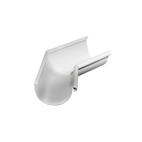 Водосток Grand Line 150x100 – Угол внутренний 135° RAL 9003 купить в Кашире