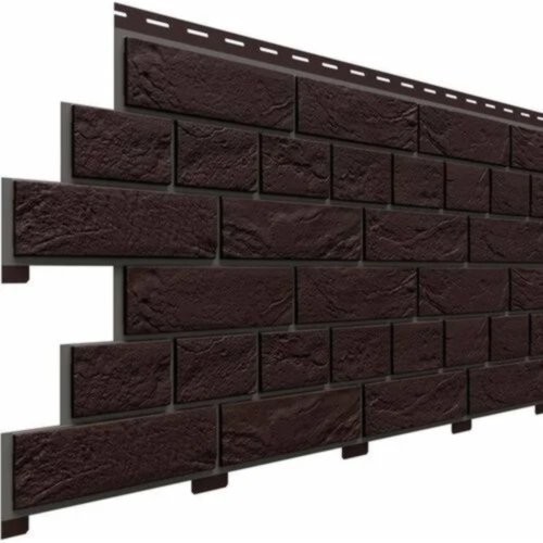 Фасадная панель Доломит Кирпич Славянка Коричневый  купить в Кашире