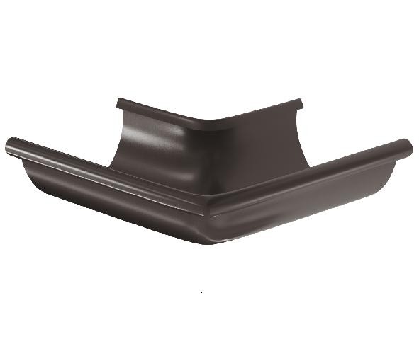 Водосток Aquasistem, система 150/100 - Угол желоба, наружный 90° RR 32 Тёмно-Коричневый купить в Кашире