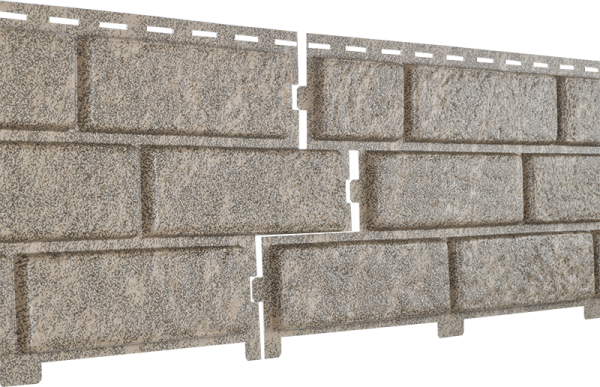 Фасадная панель Ю-Пласт Стоун Хаус Кирпич Бежевый купить в Кашире