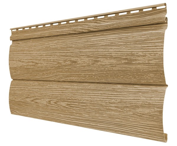 Виниловый сайдинг tecos, серия lux - оцилиндрованный брус двойной, - ангарская сосна купить в Кашире