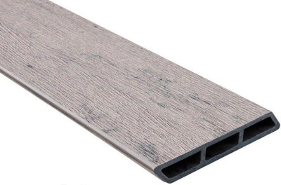 Доска Ромбус 3D ДПК Outdoor STORM GREY серая микс