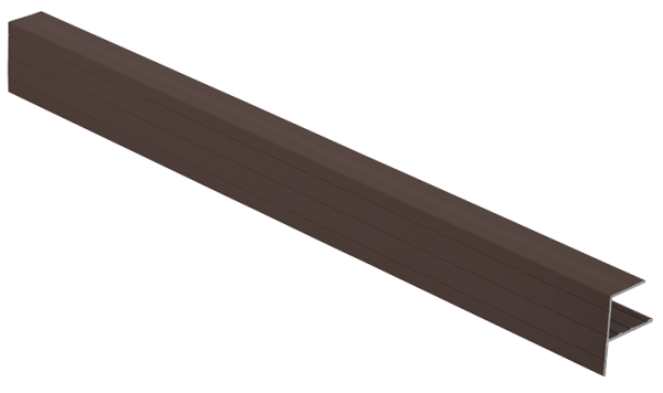 F-профиль Grinder закрывающий коричневый купить в Кашире