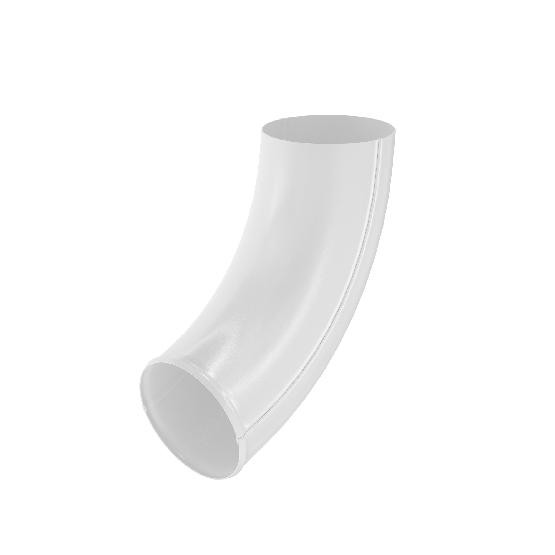 Водосток Aquasistem, система 125x90 - Отвод трубы RR 20 Мраморно-белый купить в Кашире