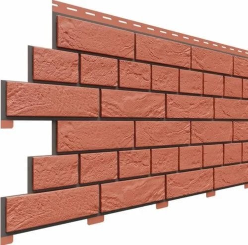 Фасадная панель Доломит Кирпич Славянка Красный купить в Кашире