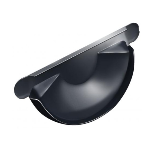 Водосток Grand Line 150x100 – Заглушка желоба RAL 7024 купить в Кашире