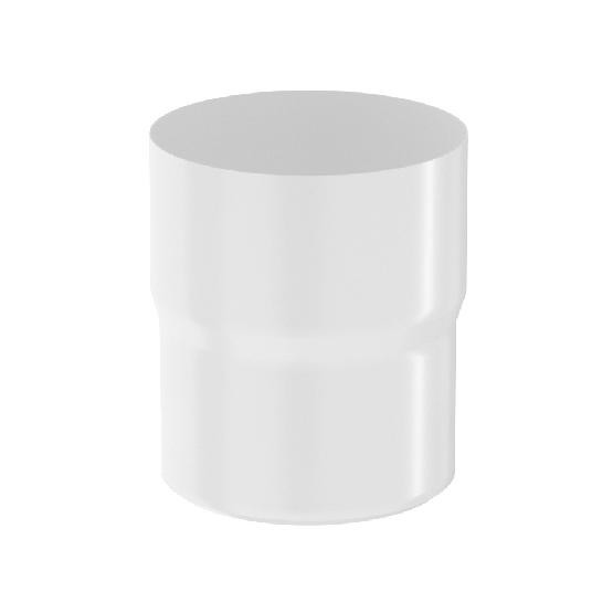 Водосток Aquasistem, система 125x90 - Соединитель трубы RR 20 Мраморно-белый купить в Кашире