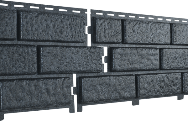 Фасадная панель Ю-Пласт Стоун Хаус Кирпич Графитовый купить в Кашире