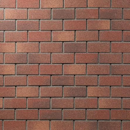Фасадная плитка битумная, Технониколь HAUBERK кирпич Терракотовый купить в Кашире