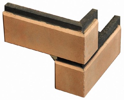 Угловой элемент Кирисс Фасад Гладкий кирпич с фаской