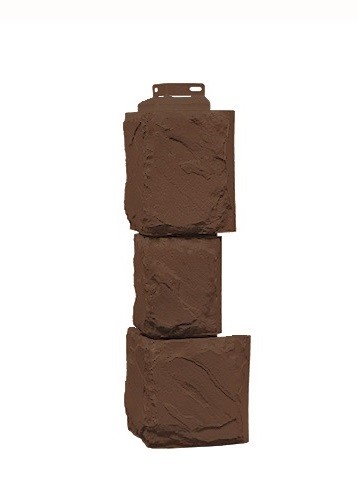 Угол наружный «Камень крупный» Коричневый купить в Кашире