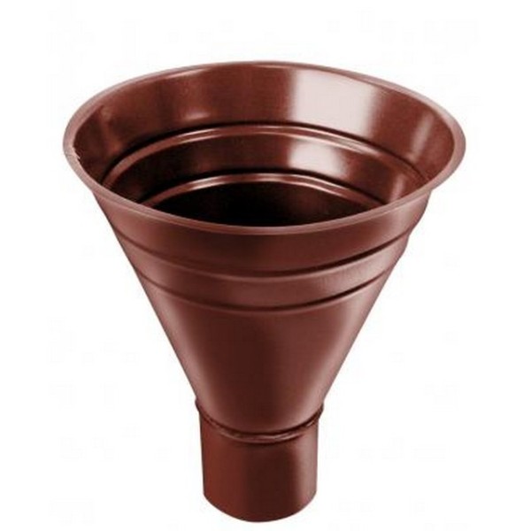 Водосток Grand Line 125x90 –  Воронка водосборная RAL 8004 купить в Кашире