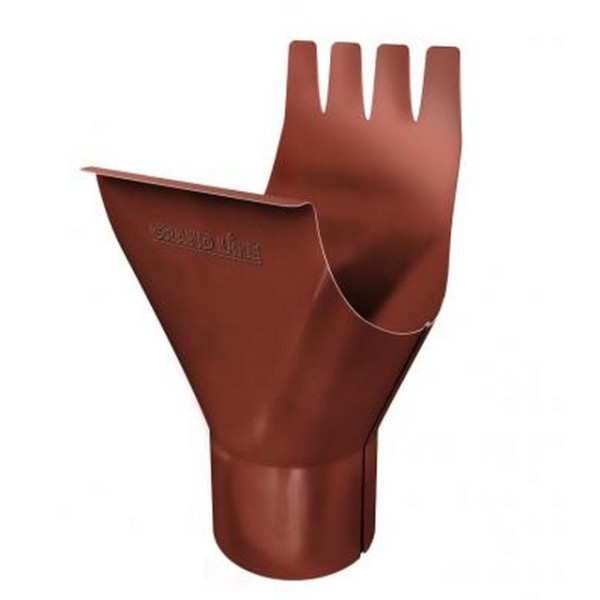 Водосток Grand Line 125x90 – Воронка желоба RAL 8004 купить в Кашире