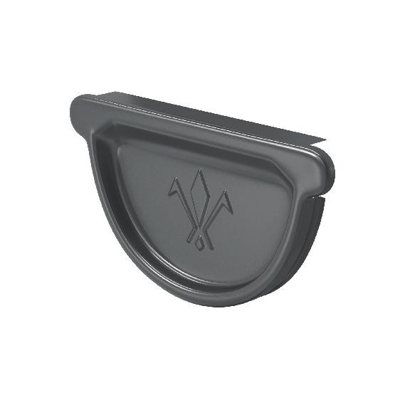 Водосток Aquasistem, система 150/100 -  Заглушка универсальная с резиновым уплотнителем RAL 7024 Тёмно-серый купить в Кашире