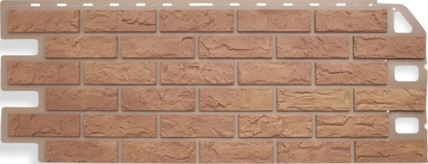 Фасадная панель Цокольный сайдинг Альта-профиль - коллекция "кирпич", кирпич бежевый купить в Кашире