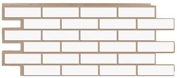 Фасадная панель T-Сайдинг - Кирпич Модерн Белый купить в Кашире