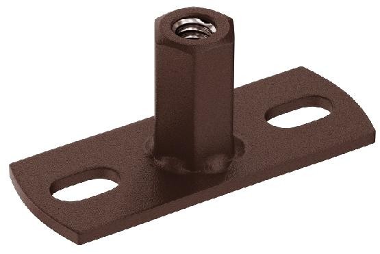 Водосток Aquasistem, Система 125x90 - Держатель для хомута под метиза RAL 8017 Коричневый matt купить в Кашире