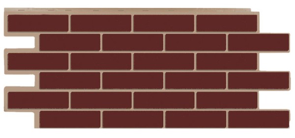 Фасадная панель T-Сайдинг - Кирпич Модерн Коричневый купить в Кашире