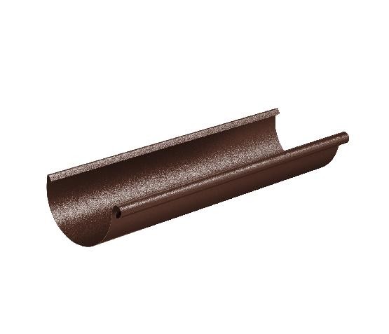Водосток Aquasistem, Система 125x90 - Желоб водосточный 3 метра RAL 8017 Коричневый matt купить в Кашире