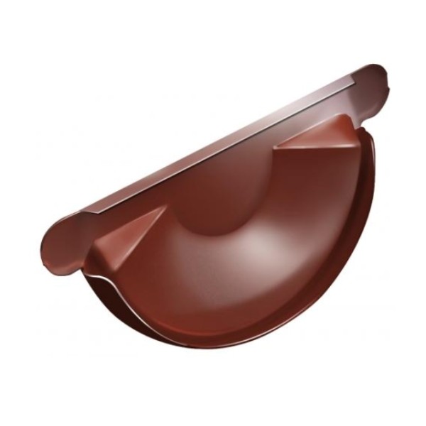 Водосток Grand Line 125x90 – Заглушка желоба RAL 8004 купить в Кашире