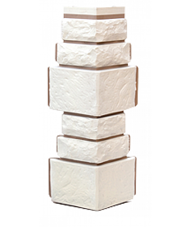 Угол T-Сайдинг-Дикий Камень Белый купить в Кашире