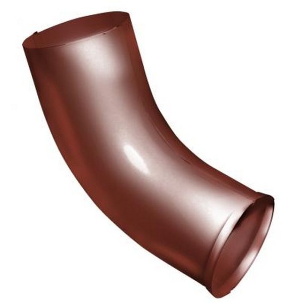 Водосток Grand Line 125x90 – Колено сливное RAL 8004 купить в Кашире