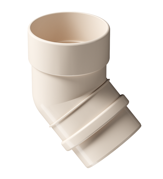 Колено 45˚ Docke Lux ПВХ Латте купить в Кашире