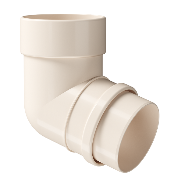 Колено 72˚ Docke Lux ПВХ Латте купить в Кашире