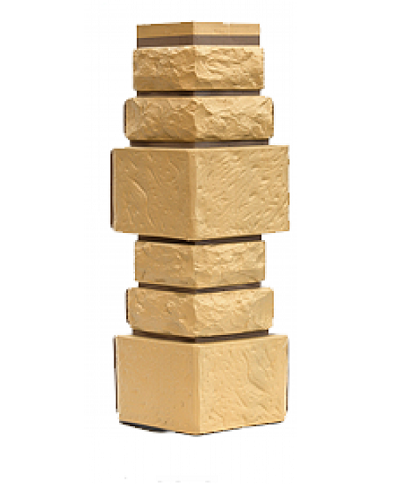 Угол T-Сайдинг-Дикий Камень Желтый купить в Кашире