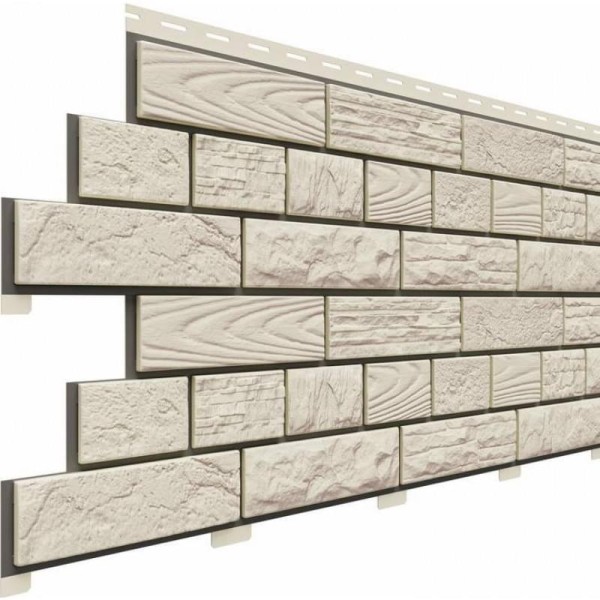 Фасадные панели (Цокольный Сайдинг) Доломит Москва Мраморный купить в Кашире