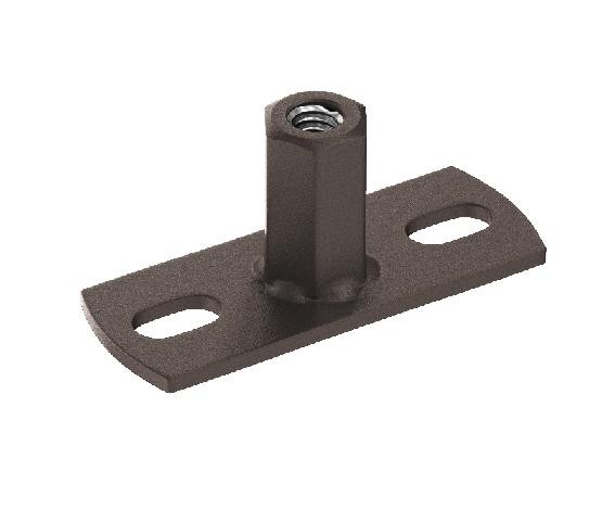 Водосток Aquasistem, Система 125x90 - Держатель для хомута под метиза RR 32 Тёмно-коричневый matt купить в Кашире