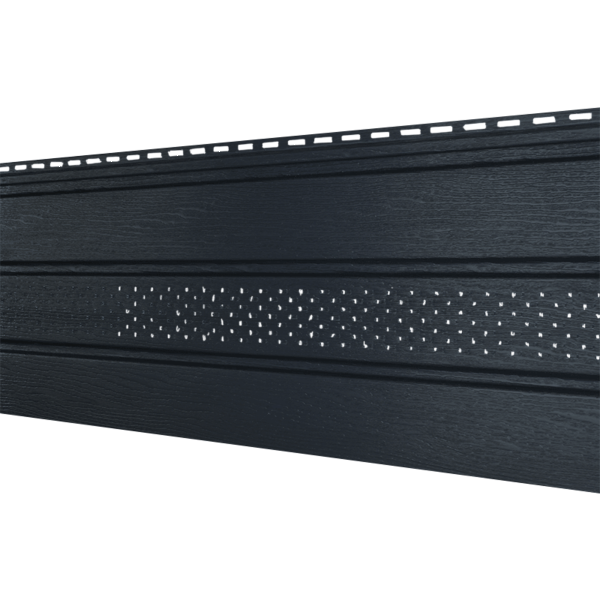 Софит Ю-Пласт Классический, перфорация по центру графит купить в Кашире