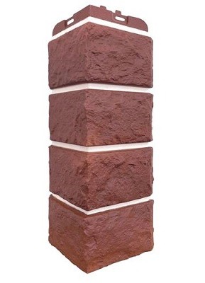 Угол наружный Grand Line Колотый Камень Корица, Шов белый купить в Кашире