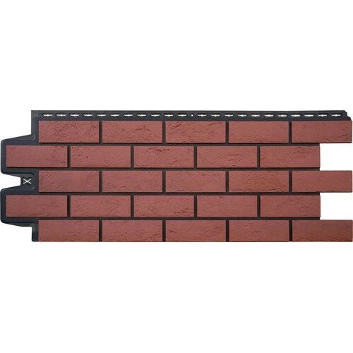 Фасадная панель Grand Line Состаренный кирпич Элит корица (махагон), ШОВ черный купить в Кашире