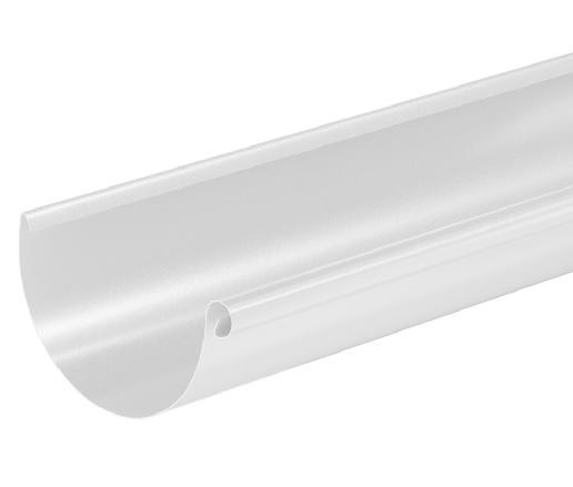 Водосток Aquasistem, система 125x90 - Водосточный желоб 3.00м RAL 9003 Белый купить в Кашире
