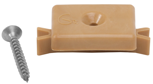 Пластиковая клипса с саморезом, Grinder шовный монтаж 5 mm бежевый купить в Кашире