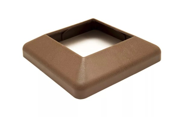 Крышка нижняя ПВХ для столба Deckart 125х125 Шоколад купить в Кашире