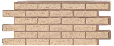 Фасадная панель Техоснастка, Лондон Брик, Желтый