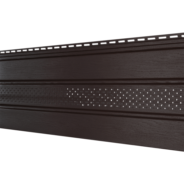 Софит Ю-Пласт Классический, перфорация по центру коричневый купить в Кашире