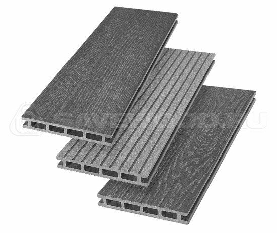 Террасная доска из ДПК SW Carpinus (R) — двухсторонняя графит купить в Кашире